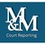 M & M Court Reporting Service logo