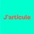 J'articule logo