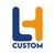 LH CUSTOM logo