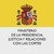 Ministerio de la Presidencia, Justicia y Relaciones con las Cortes logo