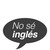 No sé inglés logo