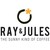 RAY & JULES.  The sunny kind of coffee logo