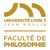 Faculté de Philosophie – Université Jean Moulin Lyon 3 logo